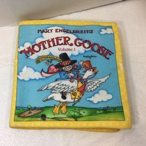 Mary Engelbreit's Mother Goose Vol 1 Soft Cloth Fabric Baby Book 9.5"